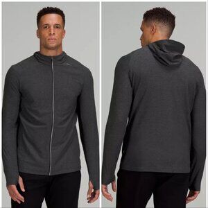 Lululemon Men's Heathered Black Surge Warm Full Zip Jacket